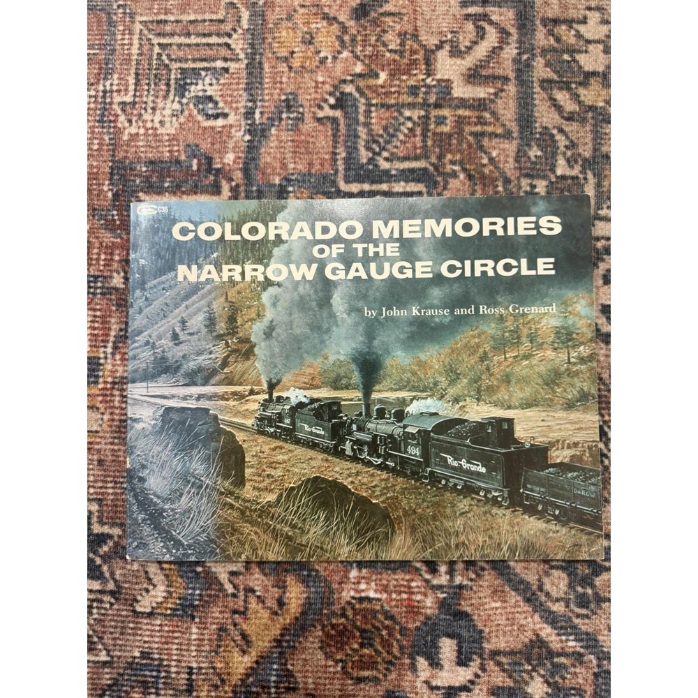 VTG 1980 Colorado Narrow Gauge Railroad D&RGW Rio Grande Steam Train Photo Book
